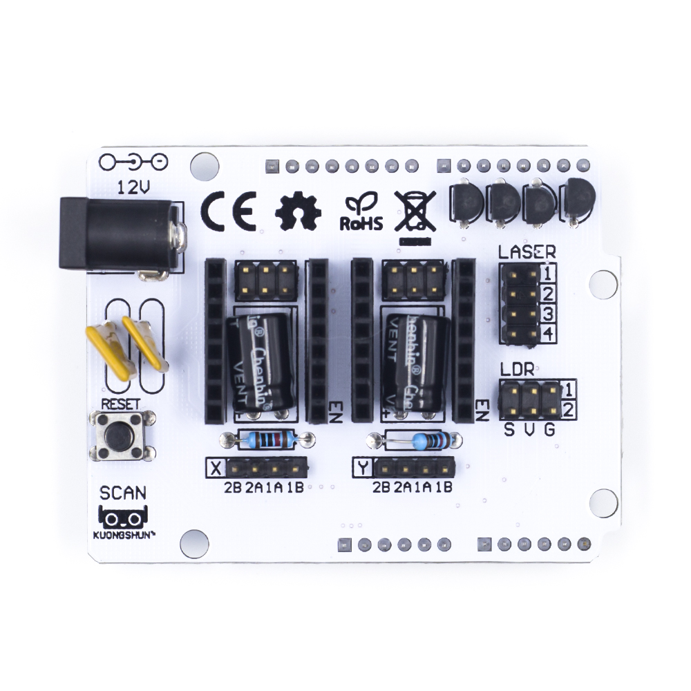 Плата расширения Ciclop для Arduino Uno. Для постройки 3D-сканеров Preesall